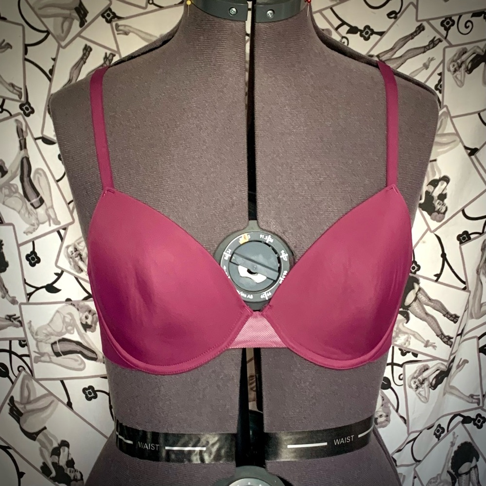 Maroon Bra 34C